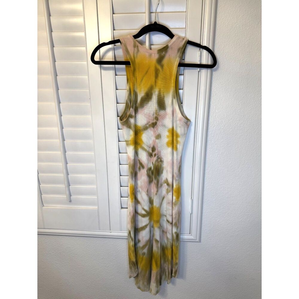 Young Fabulous & Broke Robbie Ribbed Tie Dye Tank Dress Midi